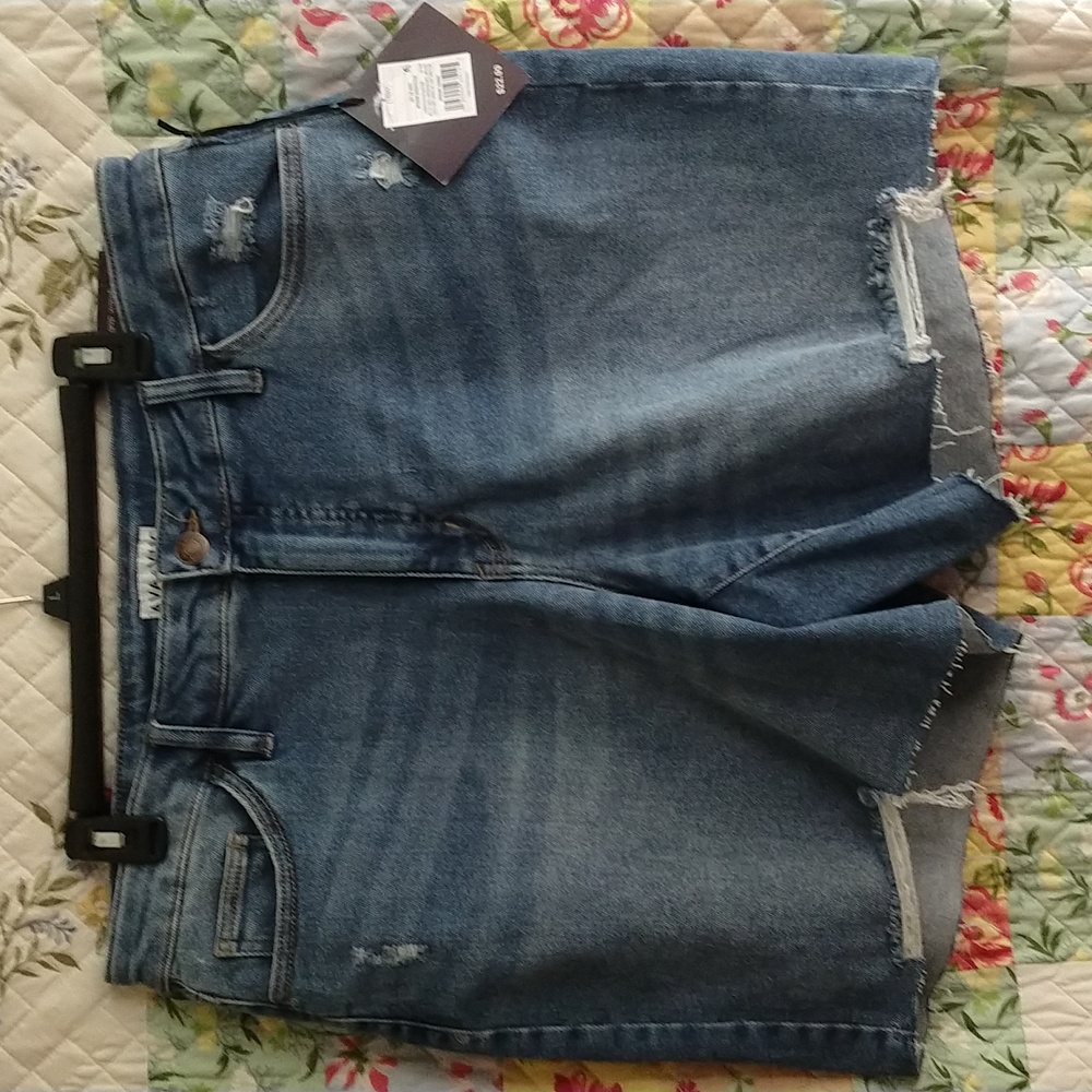 Denim high-rise shorts 16W